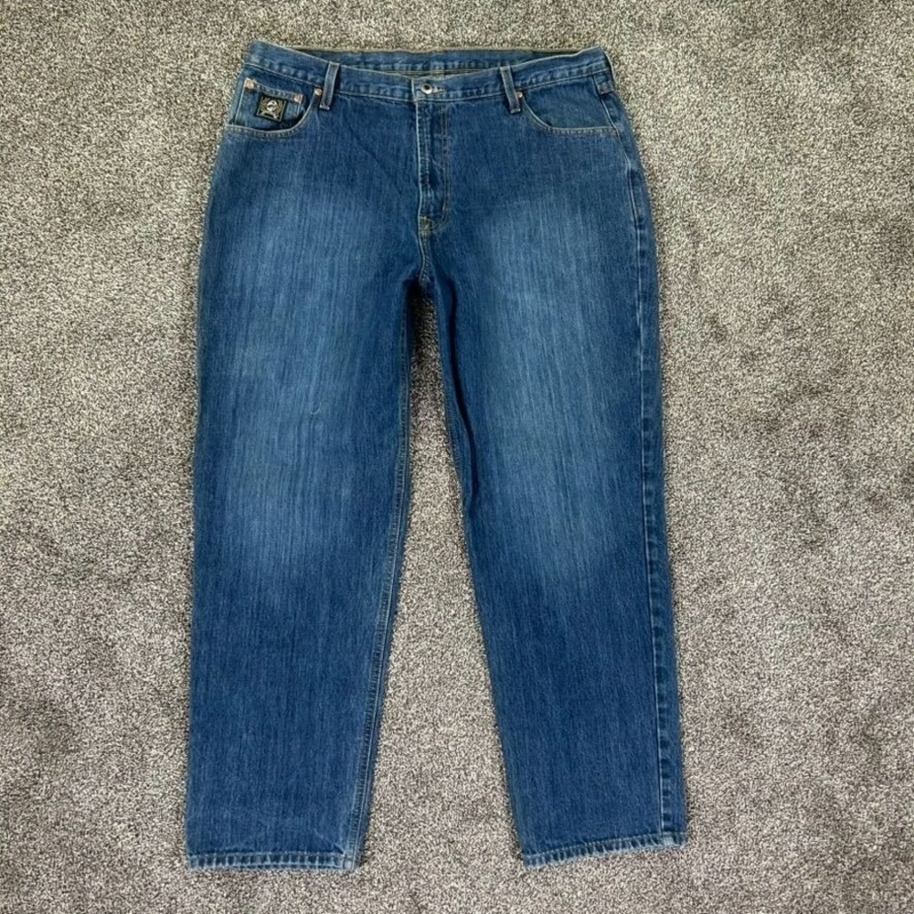 Cinch Black Label Relaxed Fit Tapered Leg Denim Jeans Mens 40x32‎ MB90633002